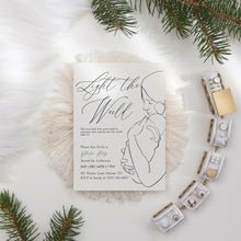 Load image into Gallery viewer, 2033 Light the World Mary &amp; Baby Jesus Nativity Christian Christmas Invite, Editable Template, Digital Download
