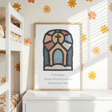 Load image into Gallery viewer, set of 6 boho Christian boho the lords prayer art prints2 07-222
