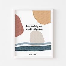 Load image into Gallery viewer, set of 6 boho Christian kids bible verse art prints 07-190
