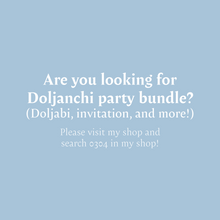 Load image into Gallery viewer, 0304 Blue Korean first birthday Doljanchi bundle
