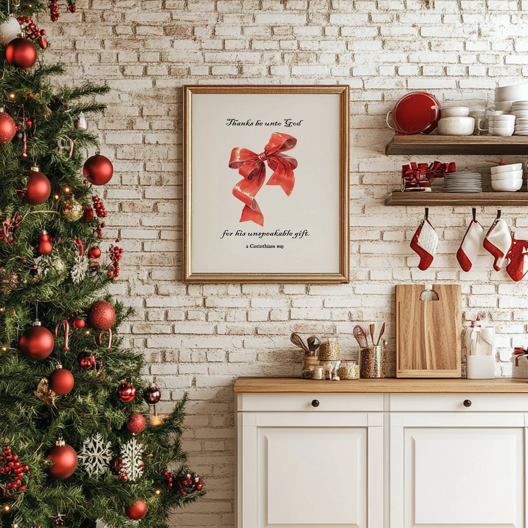 Vintage Christian Christmas Wall Art Print (Choose your Print) 13-209