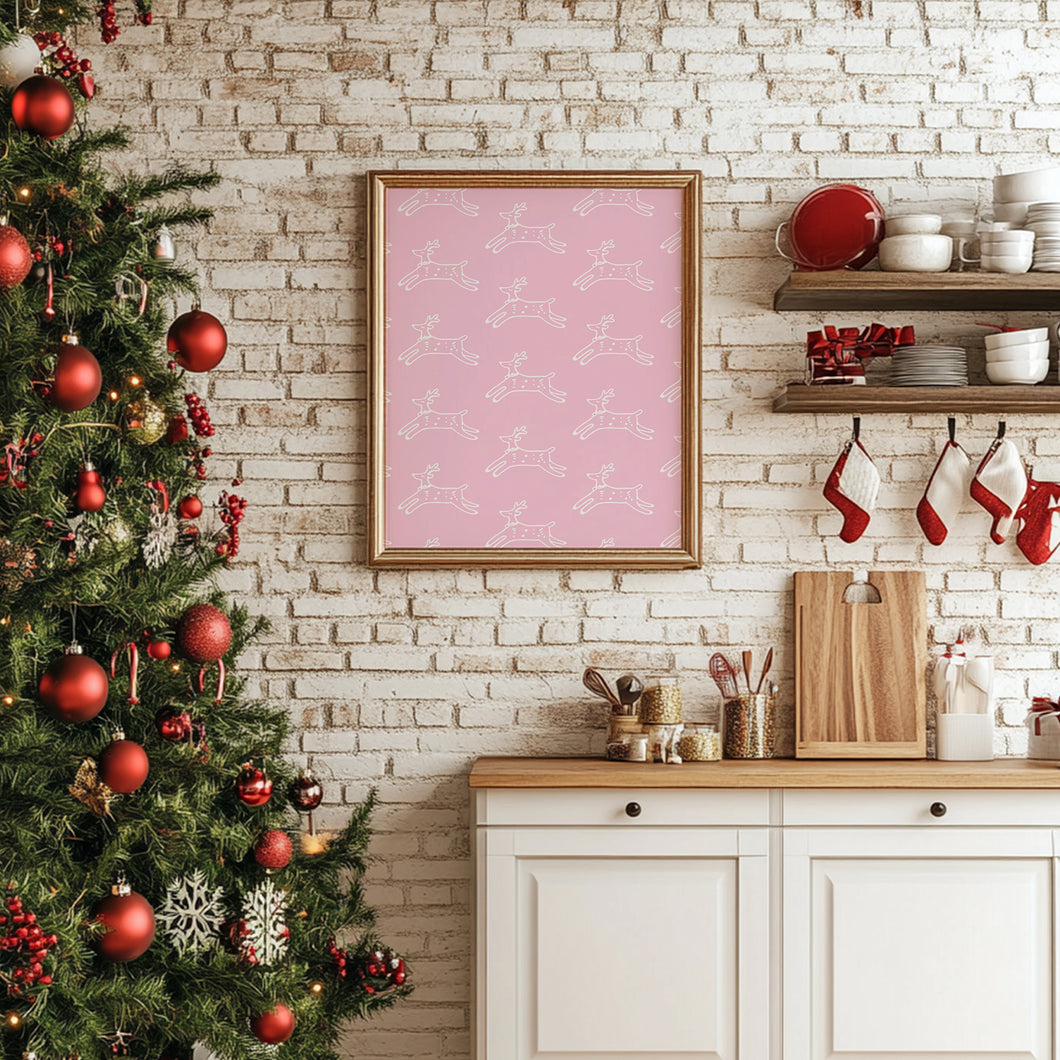 Pink Christian Christmas Bible Verse Wall Art (Choose your Print) 13-213