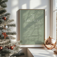 Load image into Gallery viewer, Green Christian Christmas Bible Verse Wall Art (Choose your Print) 13-218
