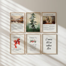 Load image into Gallery viewer, Set of 6 Vintage Christian Christmas Wall Art Prints 13-209
