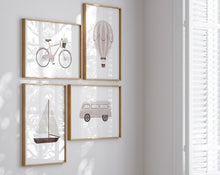Load image into Gallery viewer, Girls Nursery Gallery Wall Art Set of 4
