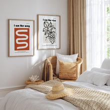 Load image into Gallery viewer, Set of 2 I am the way I am the vine art prints
