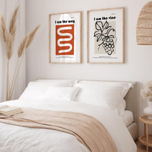 Load image into Gallery viewer, Set of 2 I am the way I am the vine art prints
