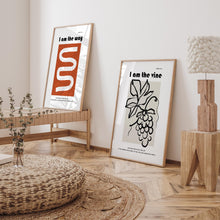 Load image into Gallery viewer, Set of 2 I am the way I am the vine art prints
