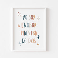 Load image into Gallery viewer, set of 6 boho Christian kids bible verse in Spanish art prints 07-185
