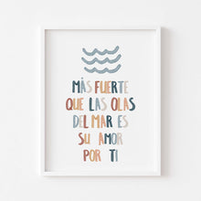 Load image into Gallery viewer, set of 6 boho Christian kids bible verse in Spanish art prints 07-185
