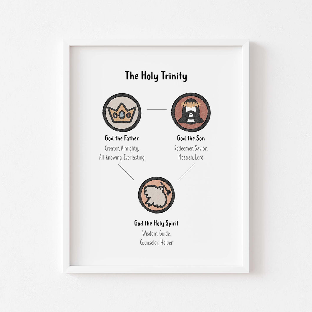 The holy Trinity art print3 07-214
