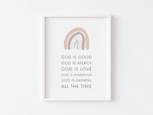 Load image into Gallery viewer, Watercolor neutral Christian kids bible verse set of 3 art prints 07-4042 2
