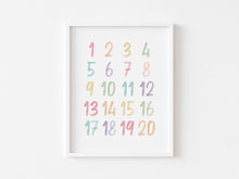 Load image into Gallery viewer, set of 6 pastel alphabet with rainbow watercolor art prints 07-4002
