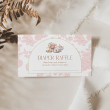 Load image into Gallery viewer, 2023 time for tea pink floral baby shower invitation mini set
