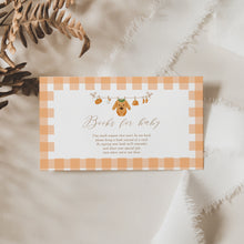 Load image into Gallery viewer, Orange Baby Pumpkin is On the Way Mini Set | Fall Baby Shower Digital Download | Editable Books &amp; Diaper Raffle Templates 2028
