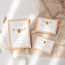 Load image into Gallery viewer, Orange Baby Pumpkin is On the Way Mini Set | Fall Baby Shower Digital Download | Editable Books &amp; Diaper Raffle Templates 2028
