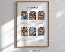 Load image into Gallery viewer, The lord&#39;s prayer boho art print
