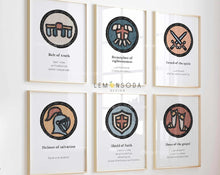 Load image into Gallery viewer, The armor of God set of 6 prints
