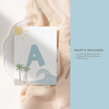 Load image into Gallery viewer, The Big One Photo Banner Set Editable Surf Birthday Coastal Beach Boy 1st Bday Decor 0338
