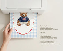 Load image into Gallery viewer, All American Boy 1st Birthday Party Banner Set, 4th of July Patriotic Summer Decor 0341
