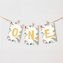Load image into Gallery viewer, 0323 Editable Dinosaur Photo Banner | Printable Dino Birthday Decor | Digital Download

