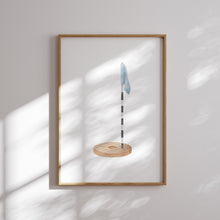 Load image into Gallery viewer, Blue golf watercolor hand drawn gallery wall art prints 07-27102
