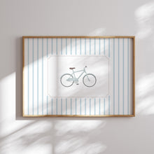 Load image into Gallery viewer, Blue Nursery Gingham Preppy Art Print (choose you print) 07-265
