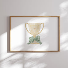 Load image into Gallery viewer, Sage green golf watercolor hand drawn gallery wall art prints 07-27119
