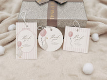 Load image into Gallery viewer, 03082 pink silly goose favor tag template
