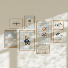 Load image into Gallery viewer, Teddy Bear Boys room art prints (Choose your print) 07-357
