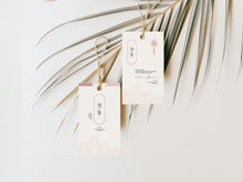 Load image into Gallery viewer, Editable Pink Korean Doljanchi Girl Favor tag template 0303
