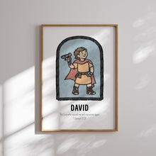 Load image into Gallery viewer, Bible Faith Characters Wall Art With Scripture for Kids 07-356

