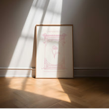 Load image into Gallery viewer, Modern pink aesthetic coquette Christian art set of 2 art prints
