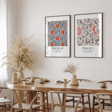 Load image into Gallery viewer, Set of 2 Chinoiserie flower pattern art prints
