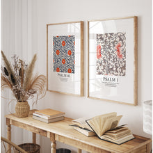 Load image into Gallery viewer, Set of 2 Chinoiserie flower pattern art prints
