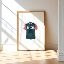 Load image into Gallery viewer, Watercolor basketball soccer, ball, sneakers set of 3 art print 07-27310
