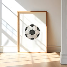 Load image into Gallery viewer, Watercolor basketball soccer, ball, sneakers set of 3 art print 07-27310
