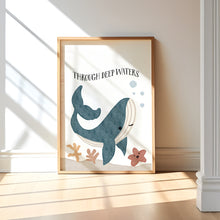 Load image into Gallery viewer, Watercolor nautical kids bible verse set of 3 prints 07-26203
