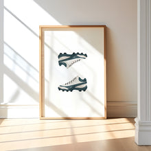 Load image into Gallery viewer, Watercolor basketball soccer, ball, sneakers set of 3 art print 07-27310
