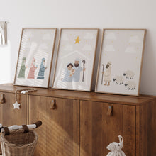 Load image into Gallery viewer, Nativity Christmas Set of 3 Prints 13-208
