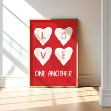 Load image into Gallery viewer, Aesthetic red Valentines coquette bible verse set of 3 girly art prints 2
