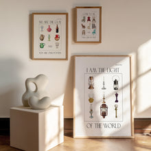 Load image into Gallery viewer, set of 3 vintage Christian scripture wall art prints

