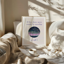 Load image into Gallery viewer, Purple Aesthetic bible verse set of 6 art prints
