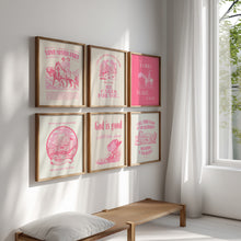 Load image into Gallery viewer, Pink Western Cowgirl Christian wall art prints
