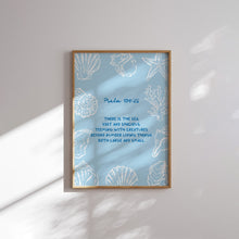 Load image into Gallery viewer, Blue set of 6 Summer beach house Christian wall art prints
