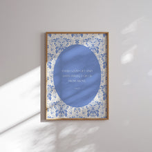 Load image into Gallery viewer, Modern Blue Christian Bible verse Gallery wall art prints
