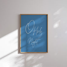 Load image into Gallery viewer, Blue Christian Christmas Bible Verse Wall Art Print (Choose your Print) 13-211
