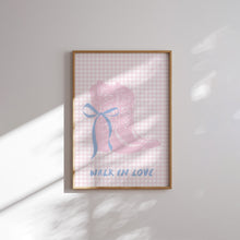 Load image into Gallery viewer, Aesthetic pink blue trendy girly room wall art print
