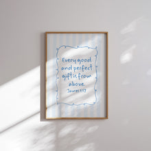 Load image into Gallery viewer, Blue Cottage core Christian wall art print (Choose your print)
