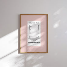 Load image into Gallery viewer, Modern Pink aesthetic Christian kitchen wall art print
